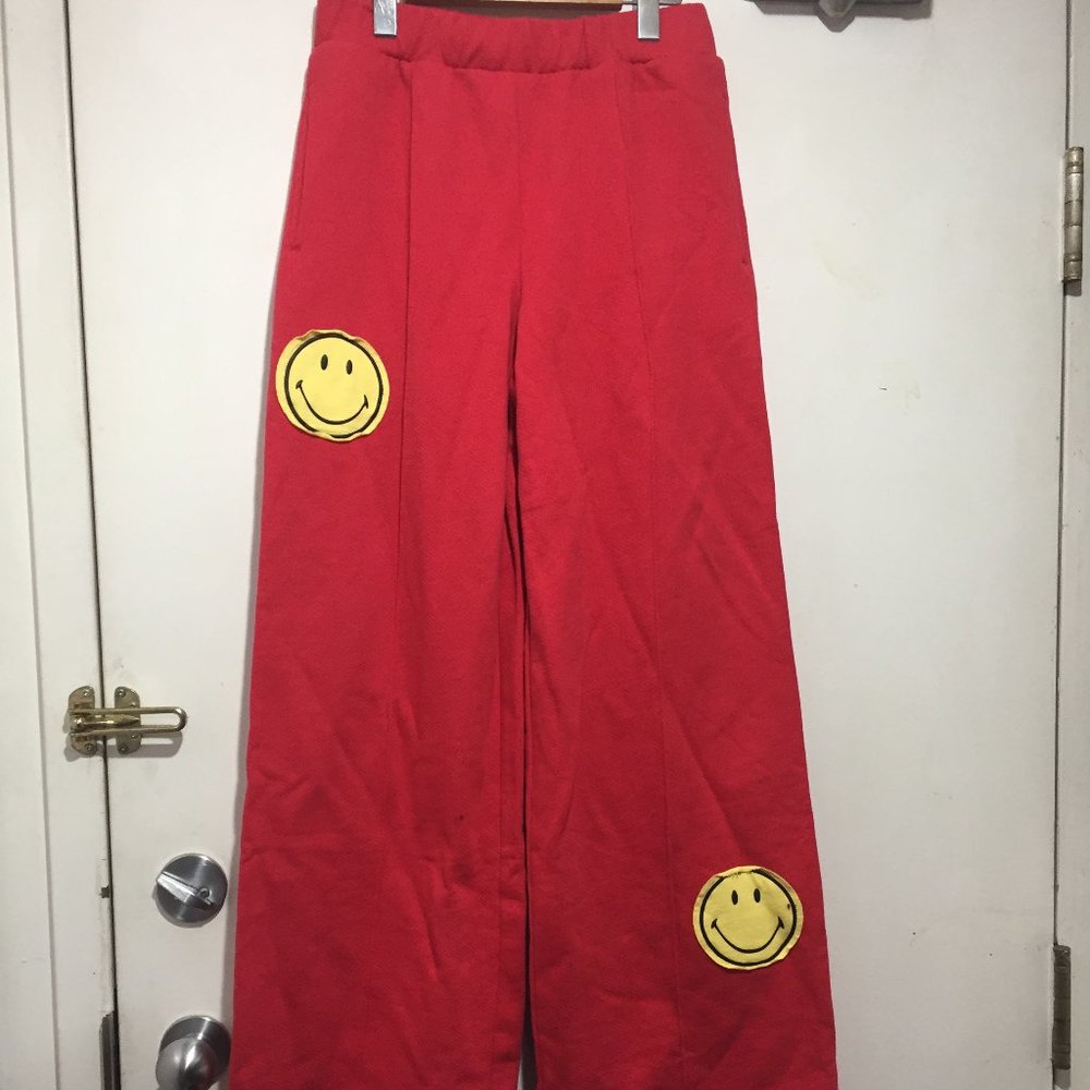SMILEY WIDE LEG PANTS SIZE S